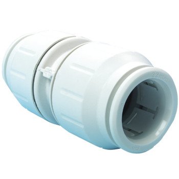 John Guest PEI0428P Tube Union Coupling, 3/4 in, Plastic, 3 to 12 bar Pressure