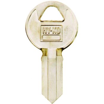 Hy-Ko 11010IL1 Key Blank, Brass, Nickel, For: Illinois Cabinet, House Locks and Padlocks