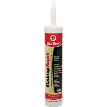 Red Devil 0637 Repair Sealant, Textured Paste, Black, Mild Acrylic, 10.1 fl-oz Cartridge