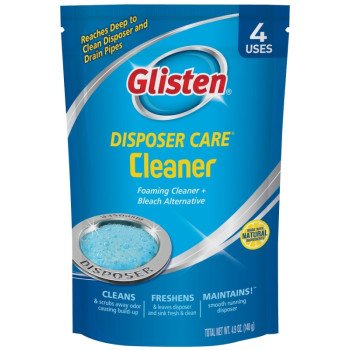 Glisten Disposer Care DP06N-PB Garbage Disposer Cleaner, 4.9 oz, Pack, Powder, Lemon, Blue