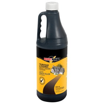 Resistoseal 50012 Crack Filler, Liquid, Black, Slight Petroleum, 0.25 gal Bottle