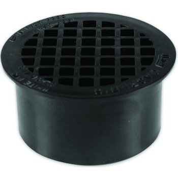 Oatey 43564 Floor Drain, 3 in, Snap-In, ABS Body, Black