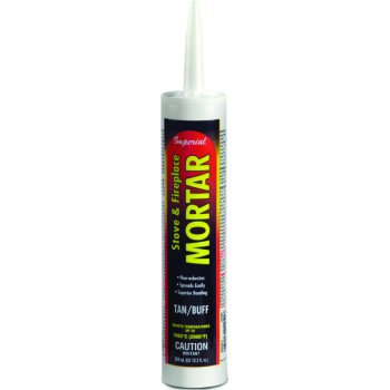 Imperial KK0296-A Stove and Fireplace Mortar, Paste, Buff, 10.3 oz Cartridge