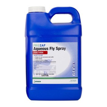 Prozap 1216010 Aqueous Fly Spray, Liquid, Yellow, Pyrethroid, 2.5 gal