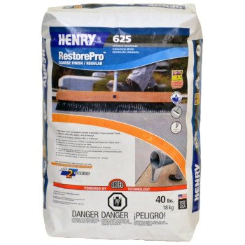 Henry 16362 Resurfacer, Solid, Gray, 40 lb, Bag