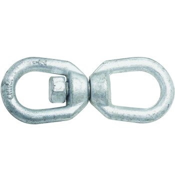 National Hardware 3252BC Series N241-117 Chain Swivel, 1/2 in Trade, 3600 lb Working Load, Steel, Galvanized