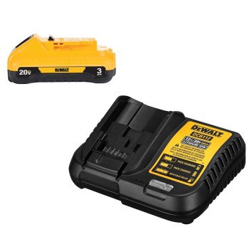 DEWALT DCB230C Power Tool Battery Kit, 20 V Input, 3 Ah, 1-Battery, Battery Included: Yes