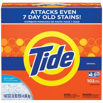 Tide 85006 Laundry Detergent, 8 lb Box, Powder, Original