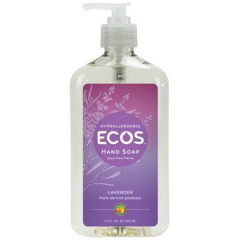 Ecos PL9665/6 Hand Soap Clear, Liquid, Clear, Lavender, 17 oz, Bottle