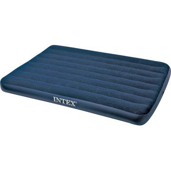 Intex 68758 Downy Airbed Mattress, 75 in L, 54 in W, Full, Vinyl, Blue