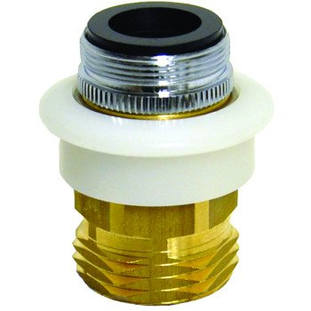 Danco 10521 Dishwasher Adapter, 15/16-27 x 55/64-27 x 3/4 in in, Male/Female x GHTM, Brass, Chrome Plated