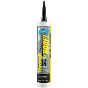 Sashco 14060 Roof Sealant, Black, 10.5 oz