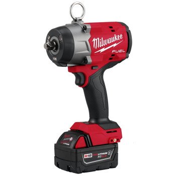 Milwaukee M18 FUEL 2966-20 High-Torque Impact Wrench with Pin Detent, Tool Only, 1/2 in Drive, 0 to 2700 ipm IPM