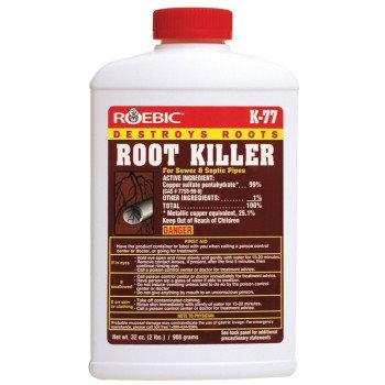 Roebic K-77 Root Killer, Crystal, Powder, 2 lb, Bottle