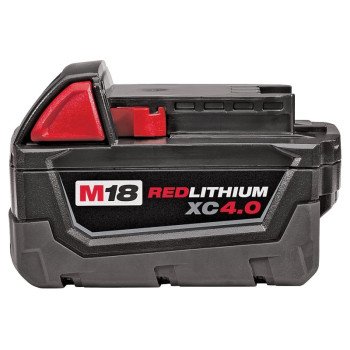 Milwaukee 48-11-1840 Rechargeable Battery Pack, 18 V Battery, 4 Ah