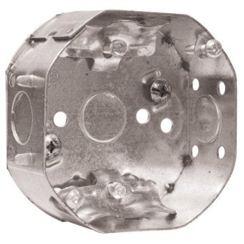 Tradeselect 54151L50 Octagonal Box, 4 in OAW, 1-1/2 in OAD, 4 in OAH, Metal Housing Material