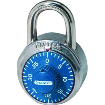 Master Lock 1506D Padlock, 9/32 in Dia Shackle, 3/4 in H Shackle, Steel Shackle, Stainless Steel Body, 1-7/8 in W Body