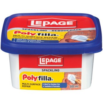 LePage Polyfilla 1256114 Multi-Surface Repair, Off-White, 300 mL Plastic Tub