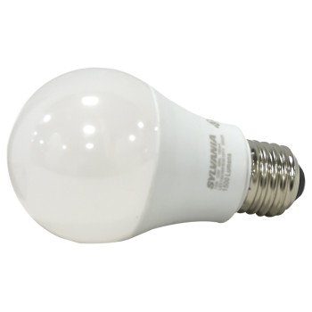 Sylvania 78102 LED Bulb, General Purpose, A19 Lamp, 100 W Equivalent, E26 Lamp Base, Frosted, Bright White Light