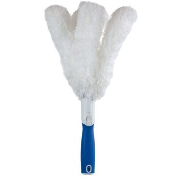 Unger 989400 Feather Duster, 2 in Head, Microfiber Head, 6 in L Handle, White