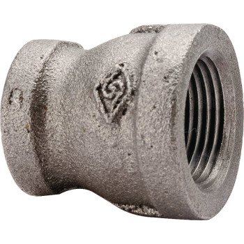 ProSource 24-1/2X3/8B Reducing Pipe Coupling, 1/2 x 3/8 in, FIP, Steel, SCH 40 Schedule, 300 psi Pressure