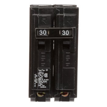 Siemens D230 Circuit Breaker, Low Voltage, QD, 30 A, 2 -Pole, 120/240 VAC, Plug Mounting