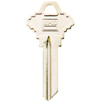 Hy-Ko 11010SC20 Key Blank, Brass, Nickel, For: Schlage Cabinet, House Locks and Padlocks