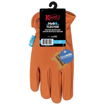 Kinco 381P-M Gloves, M, Keystone Thumb, Elastic Cuff, Buffalo Leather