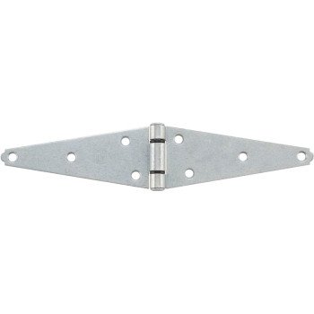 National Hardware N128-322 Strap Hinge, 2.43 in W Frame Leaf, Steel, Screw Mounting, 20 lb