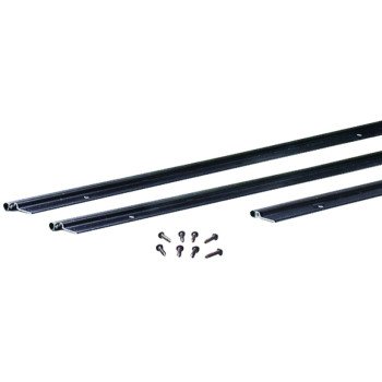 M-D 68437 Jamb Weatherstrip Kit, 7/8 in W, 1/4 in Thick, Aluminum/Vinyl