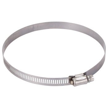 ProSource HCRSS80 Perforated Hose Clamp, Clamping Range: 4-5/8 to 5-1/2 in, 300 Stainless Steel, Stainless Steel