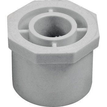 IPEX 435653 Reducing Bushing, 1-1/2 x 1/2 in, Spigot x Socket, White, SCH 40 Schedule, 150 psi Pressure