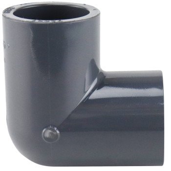 Lasco 806007BC Pipe Elbow, 3/4 in, Slip, 90 deg Angle, PVC, SCH 80 Schedule