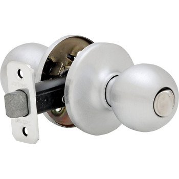 Kwikset 300P26DCPRCLRCS Privacy Door Knob, Satin Chrome