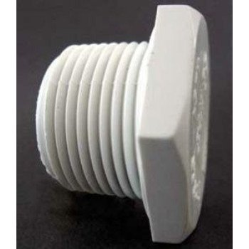 Xirtec 140 435622 Pipe Plug, 1/2 in, MPT, PVC, White, SCH 40 Schedule