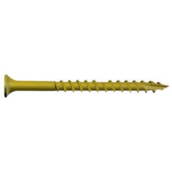 Camo 0356170 Deck Screw, #9 Thread, 3 in L, Bugle Head, Star Drive, Type 17 Slash Point, Carbon Steel, ProTech-Coated, 100/PK