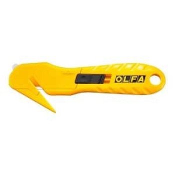 OLFA 1096854 Utility Knife, 40 mm L Blade, HCS Blade, Yellow Handle