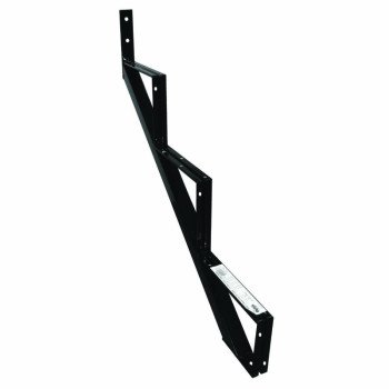 Pylex 13903 Stair Riser, 30 in H, 40 mm L, 40 mm W, Steel, Black, Baked Powder-Coated