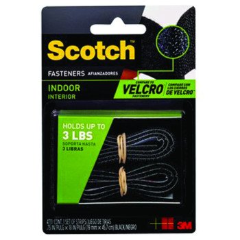 Scotch RF4711 Fastener, 3/4 in W, 18 in L, Black, 1 lb