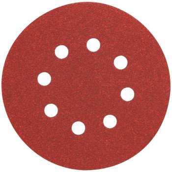 DEWALT DW4311 Sanding Disc, 5 in Dia, Coated, 120 Grit, Fine, Aluminum Oxide Abrasive, Paper Backing, 8-Hole