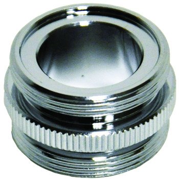 Danco 10524 Aerator Adapter, 15/16-27 in, Male, Brass, Chrome Plated