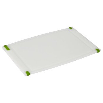 Goodcook 20309 Cutting Board, 15 in L, 10 in W, Plastic, White