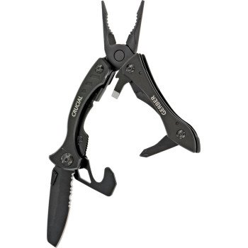 Gerber Crucial Series 31-001518 Multi-Tool, 8-Function, Curved Handle