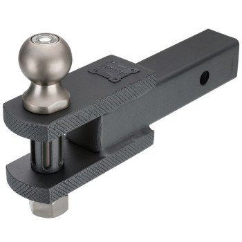 Reese Towpower Tactical 7089244 Ball Mount Clevis and Hitch, 2 in, 2-5/16 in Dia Hitch Ball, Steel, Matte/Pewter