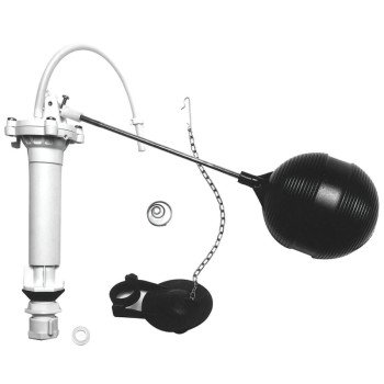 Danco 80816 Toilet Tank Repair Kit, Plastic, Includes: Universal Flapper, Spring, Float and Ballcock