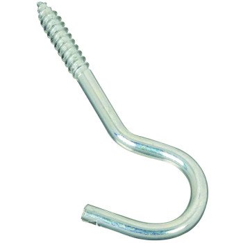 National Hardware 2156BC Series N220-863 Screw Hook, 1/4 in Opening, 4-1/4 in L, Steel, Zinc