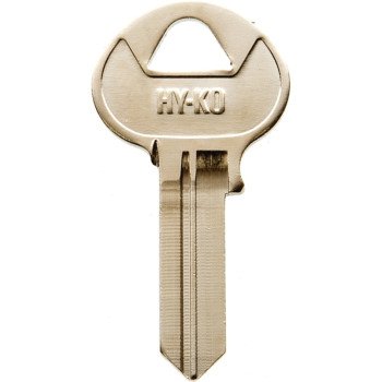 Hy-Ko 11010CO103 Key Blank, Brass, Nickel, For: Corbin Russwin Cabinet, House Locks and Padlocks