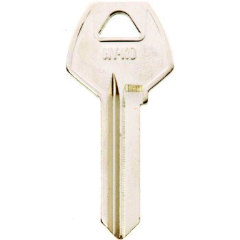 Hy-Ko 11010CO89 Key Blank, Brass, Nickel, For: Corbin Russwin Cabinet, House Locks and Padlocks