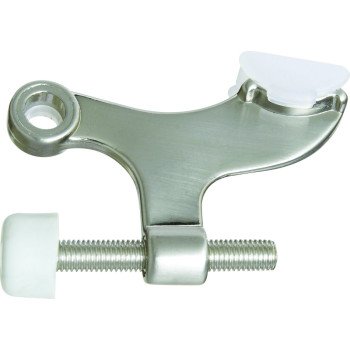 National Hardware N830-255 Hinge Pin Door Stop, Zinc, Satin Nickel