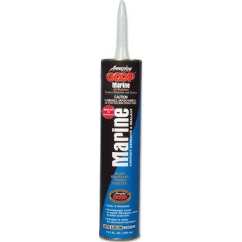 Amazing Goop 172034 Marine Adhesive Caulk, Clear, 48 to 72 hr Curing,-40 to 150 deg F, 301.6 mL, Tube